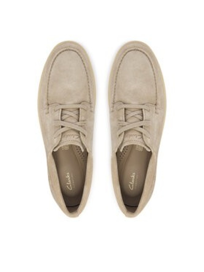 Clarks Półbuty Lockford Boat 26186610 Szary