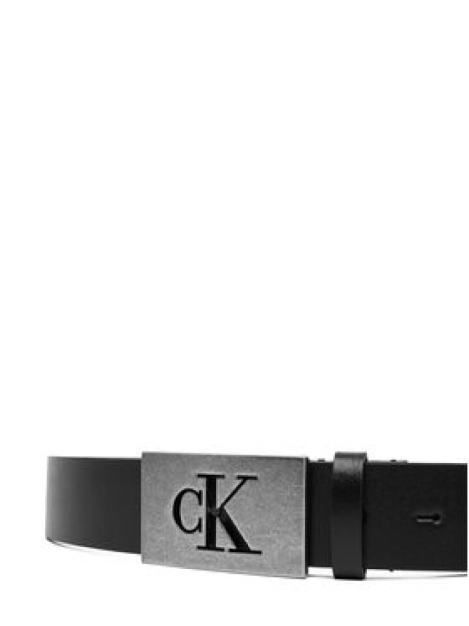 Calvin Klein Pasek Męski Ck Plaque Smooth 35Mm LV04D7043G Czarny