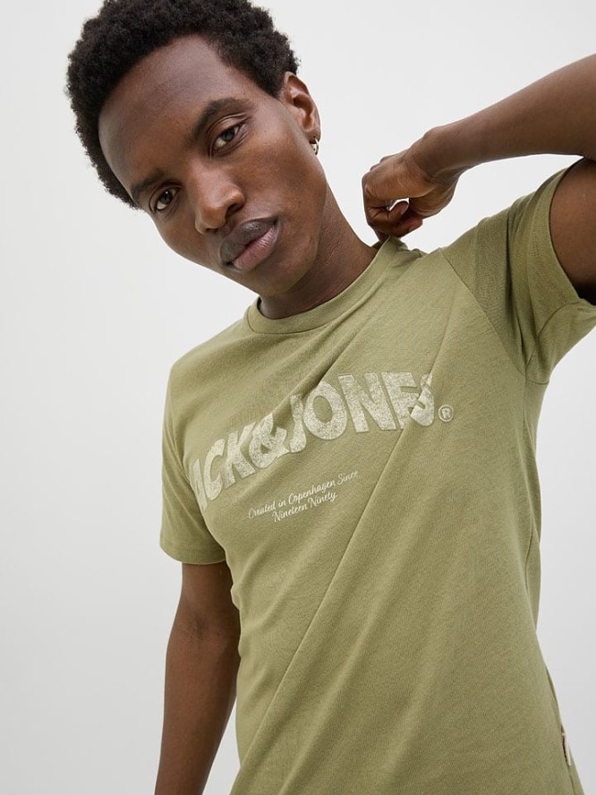 Jack & Jones Koszulka "Almeria" w kolorze zielonym rozmiar: XXL