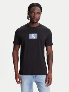 Calvin Klein T-Shirt Box Tape Graphic LV04RC854G Czarny Regular Fit