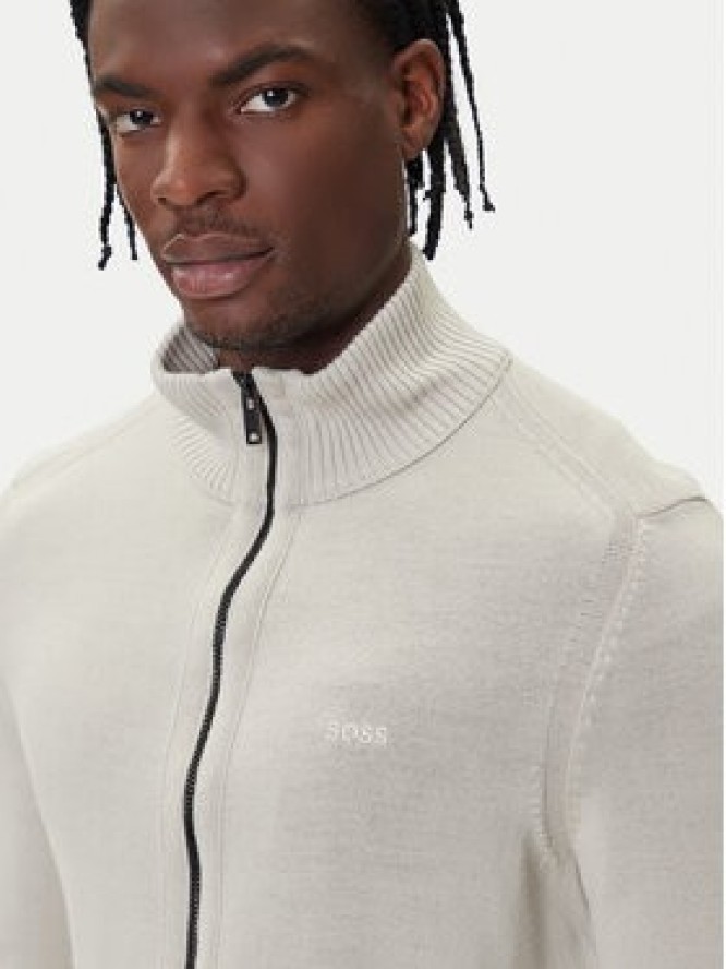 BOSS Sweter Avac_FZ 50501750 Beżowy Regular Fit