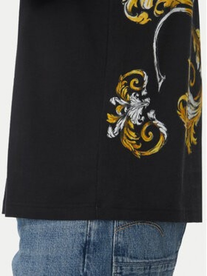 Versace Jeans Couture T-Shirt 78GAH6RB Czarny Regular Fit