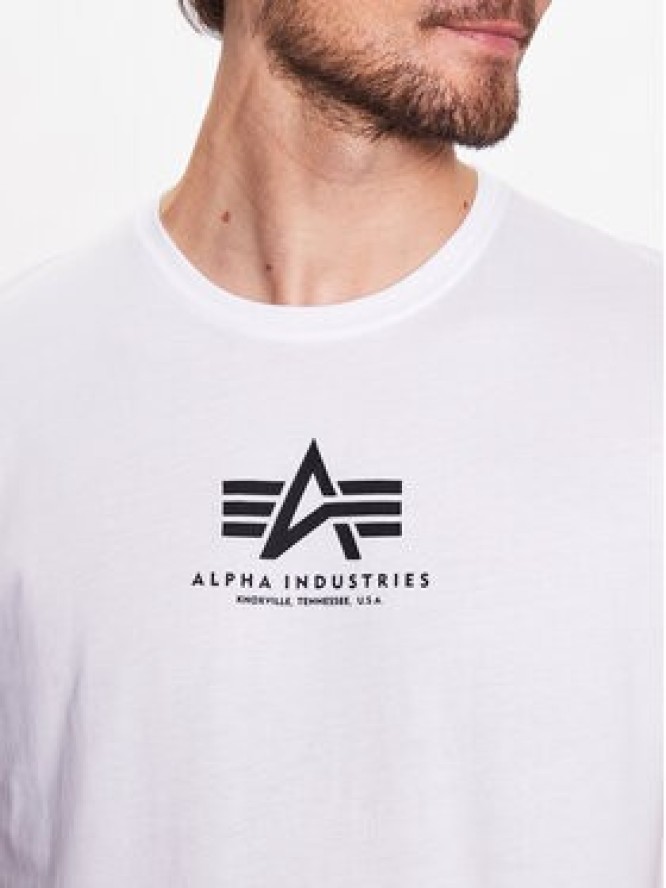 Alpha Industries T-Shirt Basic 118533 Biały Regular Fit