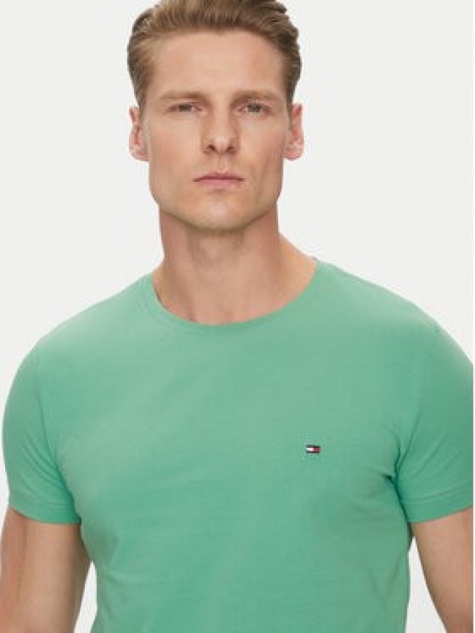 Tommy Hilfiger T-Shirt MW0MW10800 Zielony Slim Fit