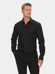 HUGO Koszula Kenno 50544934 Czarny Slim Fit