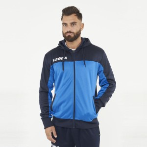 Kurtka sportowa oversize z zamkiem FLEX niebieska