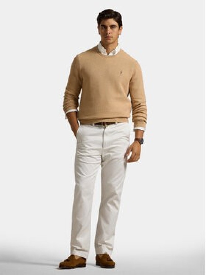 Polo Ralph Lauren Sweter 710918163502 Beżowy Regular Fit