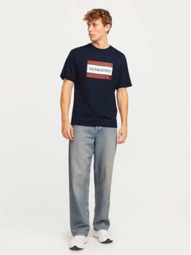 Jack & Jones T-Shirt Fredeiksberg 12262492 Granatowy Regular Fit
