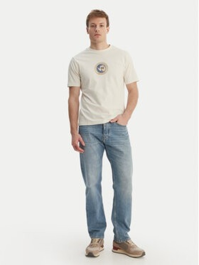 Napapijri T-Shirt S-Phos NP0A4G5A Écru Relaxed Fit