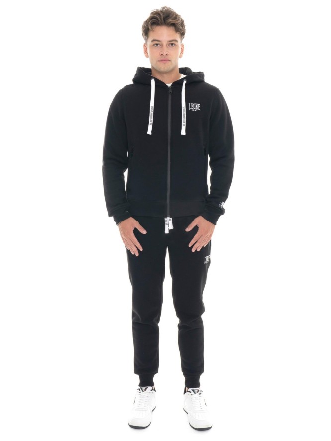 Bluza męska Leone 1947 Apparel Soft Basic z kapturem i zamkiem na zimę