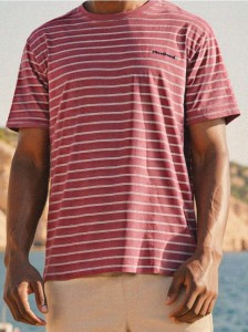 Koszulka w paski - fioletowy