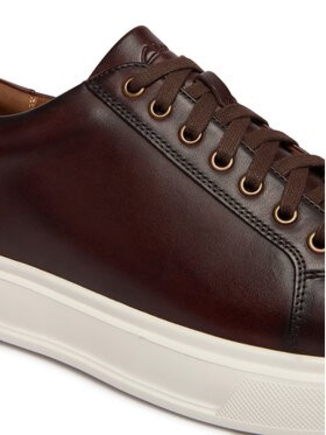 Clarks Sneakersy Goswell Tie 26186560 Brązowy