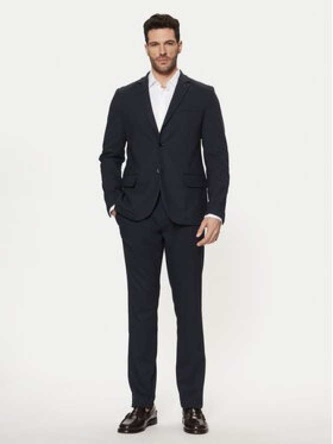 Tom Tailor Chinosy 1044345 Granatowy Slim Fit