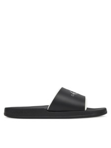 Calvin Klein Jeans Klapki Slide Rubber Neoprene Monologo YM0YM00361 Czarny