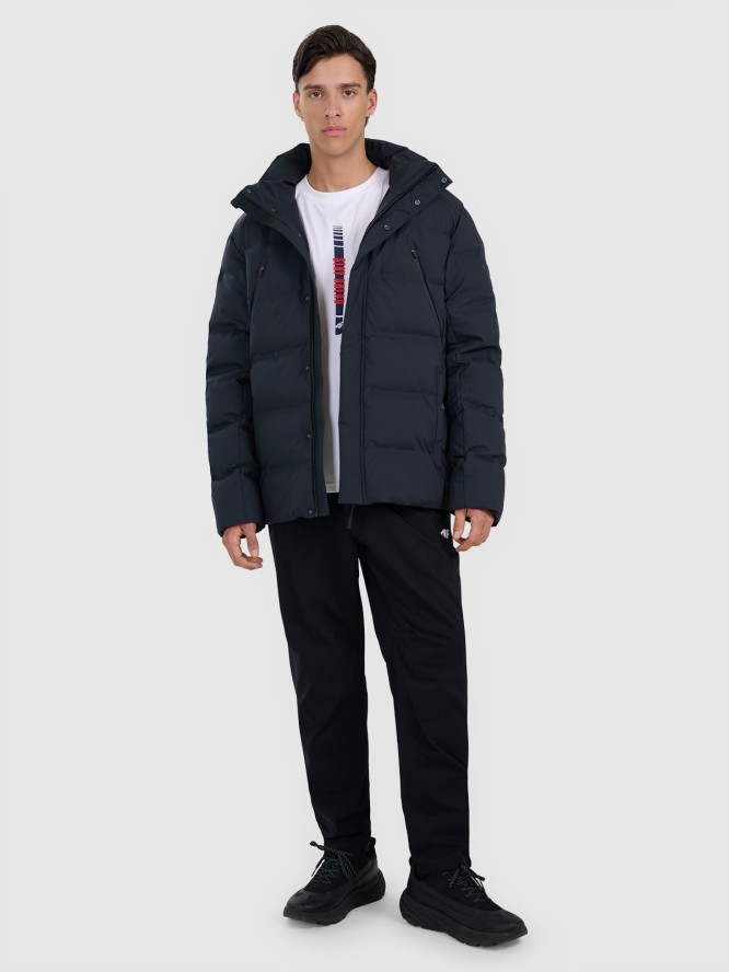 4F Kurtka puchowa z wypełnieniem syntetycznym membrana 10000 męska - czarna XXL