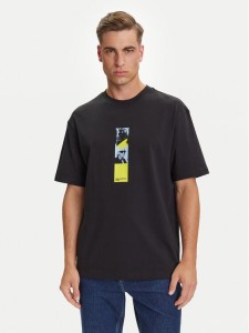 Karl Lagerfeld Jeans T-Shirt A3M17036 Czarny Relaxed Fit
