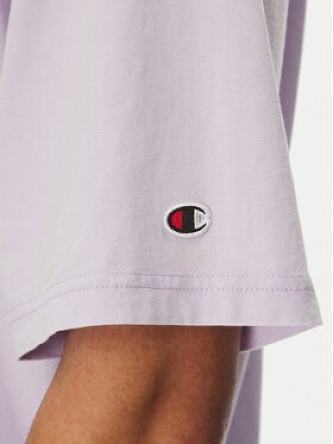 Champion T-Shirt 221257 Fioletowy Regular Fit