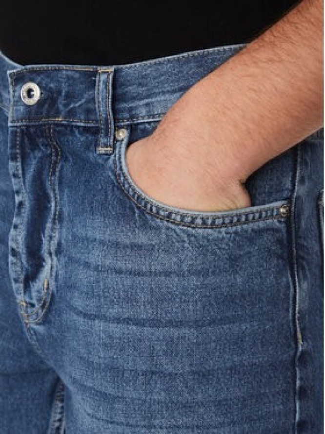 Karl Lagerfeld Jeans Szorty jeansowe A2M10132 Granatowy Regular Fit