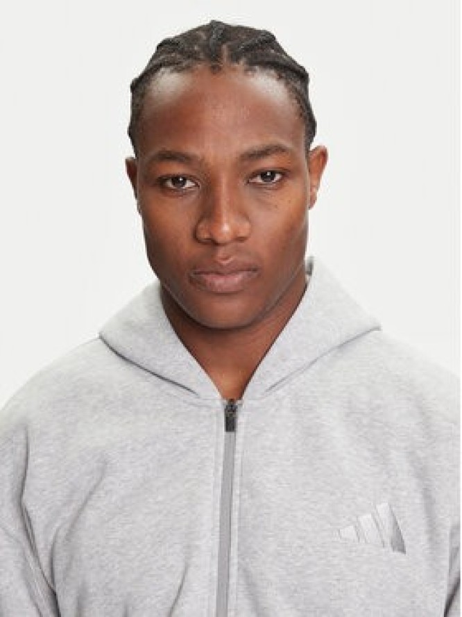 adidas Bluza ALL SZN Fleece IY4159 Szary Loose Fit