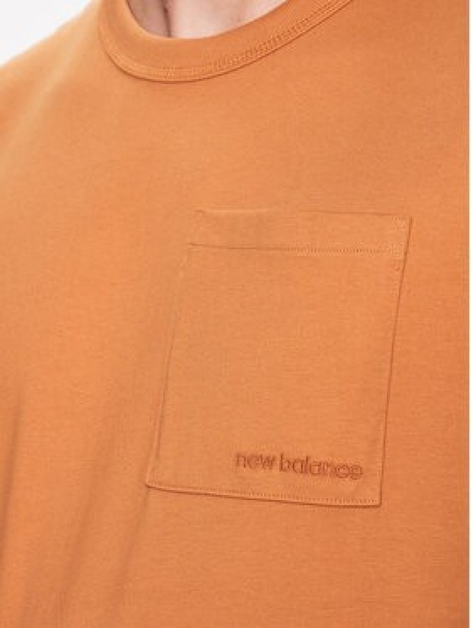 New Balance T-Shirt Athletics Nature State MT23567 Pomarańczowy Relaxed Fit