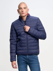 Kurtka męska pikowana dwustronna ze stójką granatowa Abelard 404