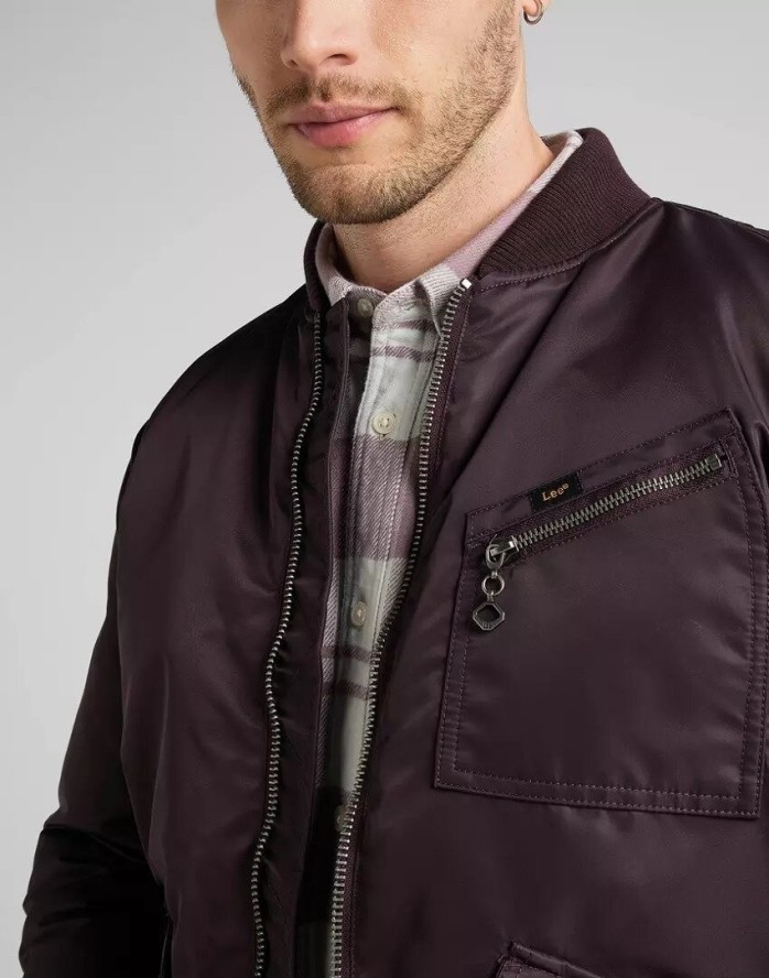 LEE BOMBER JACKET MĘSKA KURTKA PRZEJŚCIOWA VELVET L87GOS74 112321557