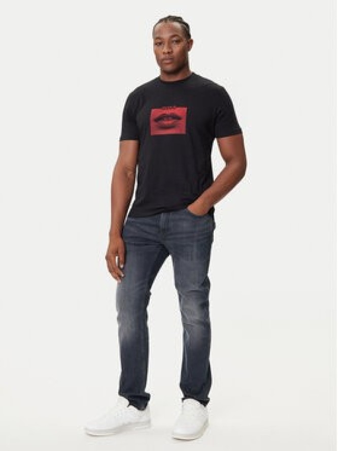 HUGO T-Shirt Deterni 50544496 Czarny Regular Fit