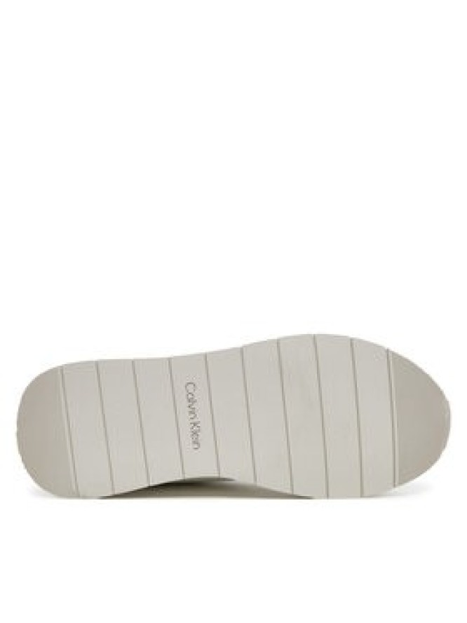 Calvin Klein Sneakersy Low Prof Runn Laceup Rubb Lth HM0HM01707 Biały