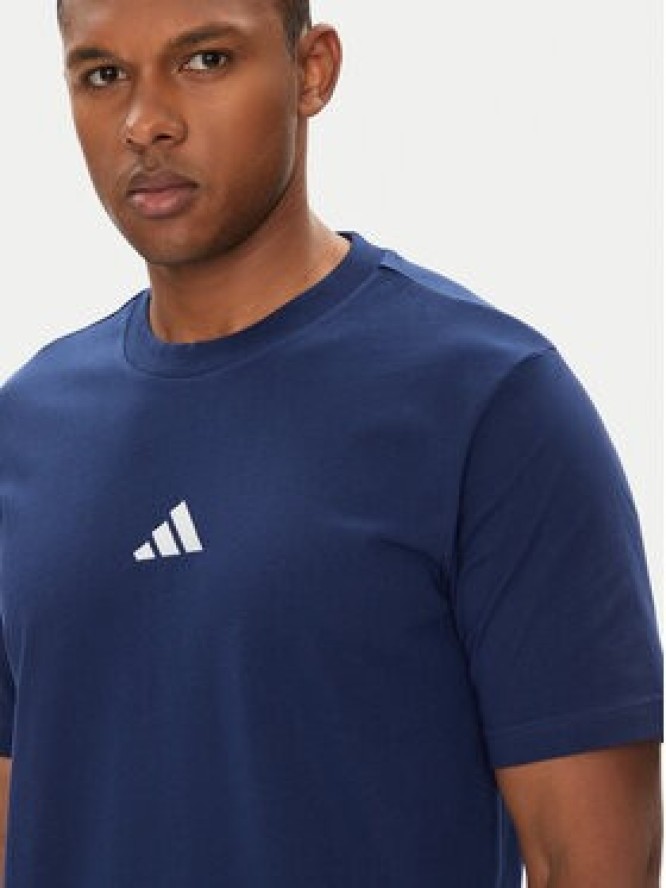 adidas T-Shirt Essentials Small Logo JF1093 Granatowy Regular Fit