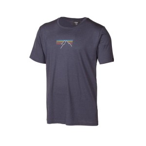 Ivanhoe t-shirt UW Ceasar Sunset for men - 100% extra fine merino wool - Blue