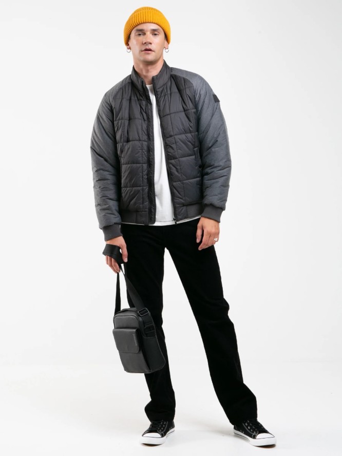 Kurtka męska pikowana czarna Hubert 906