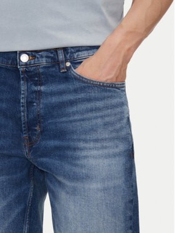 HUGO Szorty jeansowe 50537719 Niebieski Slim Fit