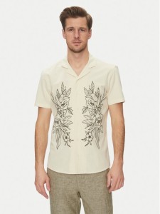 Blend Koszula 20717697 Beżowy Regular Fit