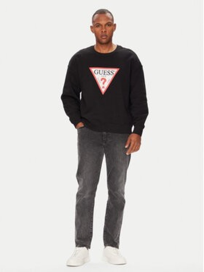 Guess Jeans Bluza M4YQ21 K9V31 Czarny Oversize