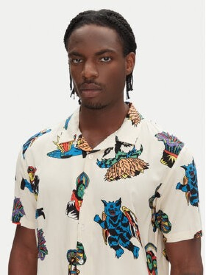 Volcom Koszula Bob Mollema A0412513 Écru Boxy Fit