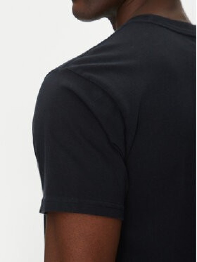 Quiksilver T-Shirt EQYZT08035 Czarny Regular Fit