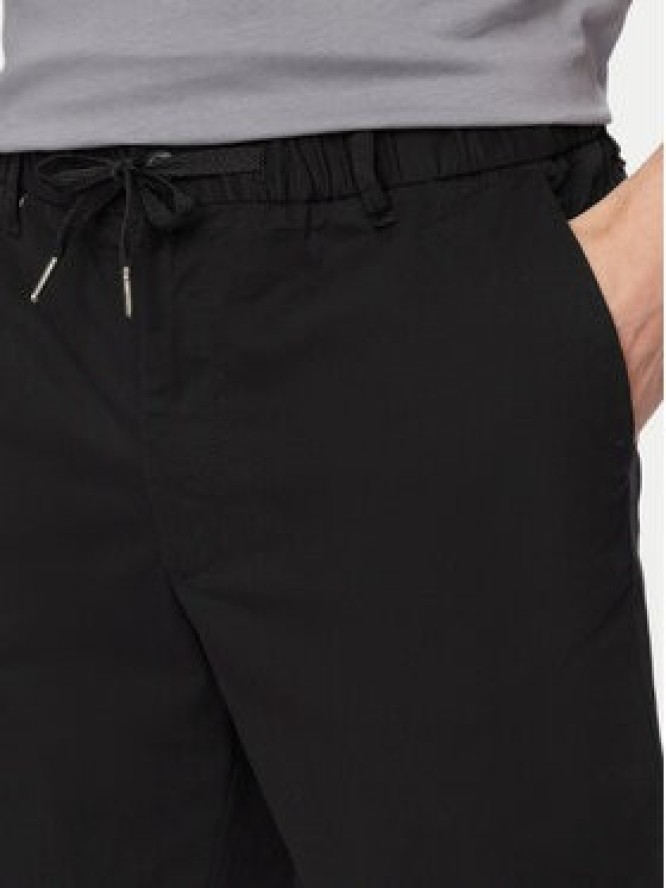 Jack & Jones Szorty materiałowe Jaiden Rocco 12292831 Czarny Regular Fit