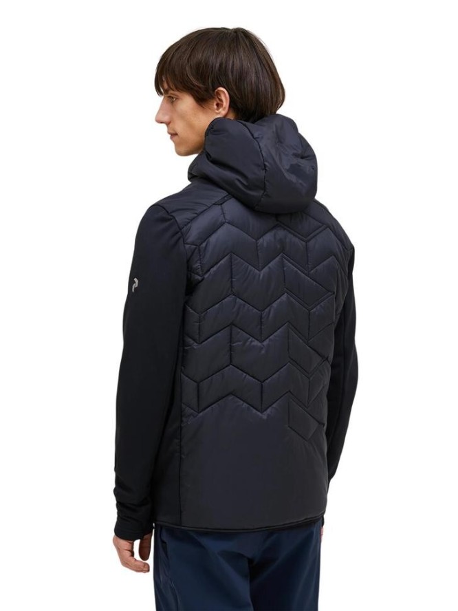 Kurtka Peak Performance męska Elevate Liner Hybrid Hood Jacket czarna - S