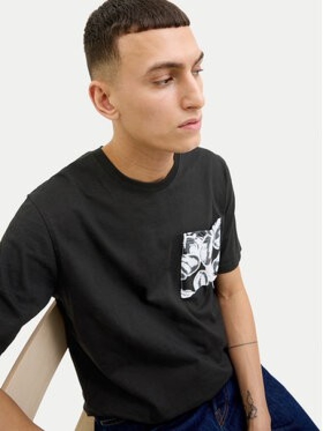 Jack & Jones T-Shirt Split 12272995 Czarny Regular Fit