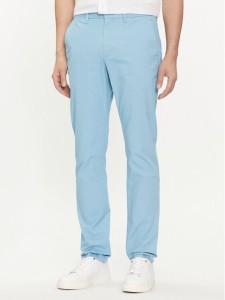 Tommy Hilfiger Chinosy Bleecker MW0MW26619 Błękitny Slim Fit