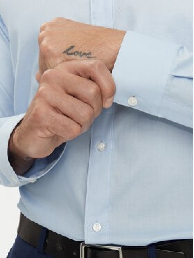 Jack & Jones Koszula Joe 12260426 Błękitny Slim Fit