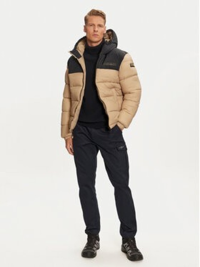 Napapijri Kurtka zimowa A-Hornelen NP0A4GLL Beżowy Regular Fit