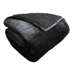 Polar Night Koc Obciążający 135x200cm Sherpa black - 7 kg