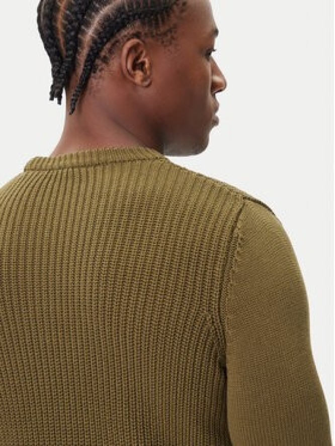 Aeronautica Militare Sweter 252MA1571UL00409 Zielony Slim Fit