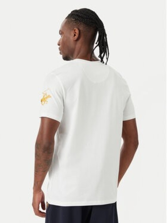 Beverly Hills Polo Club T-Shirt P-SS26M-TS1519 Biały Regular Fit