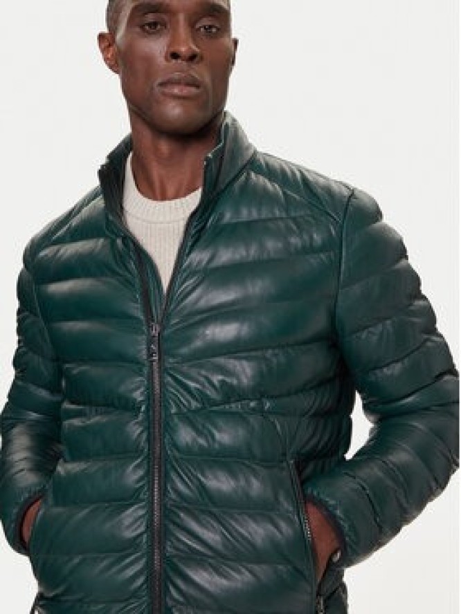 Milestone Kurtka skórzana MSHendrik 531040 60710 Zielony Regular Fit