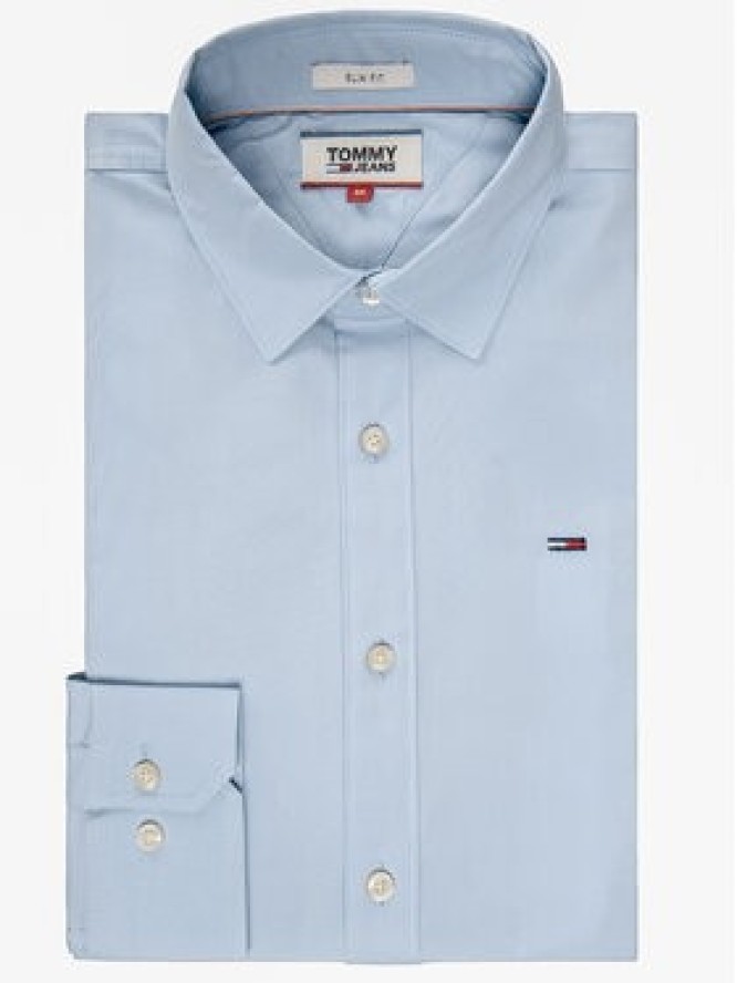 Tommy Jeans Koszula DM0DM04405 Błękitny Slim Fit