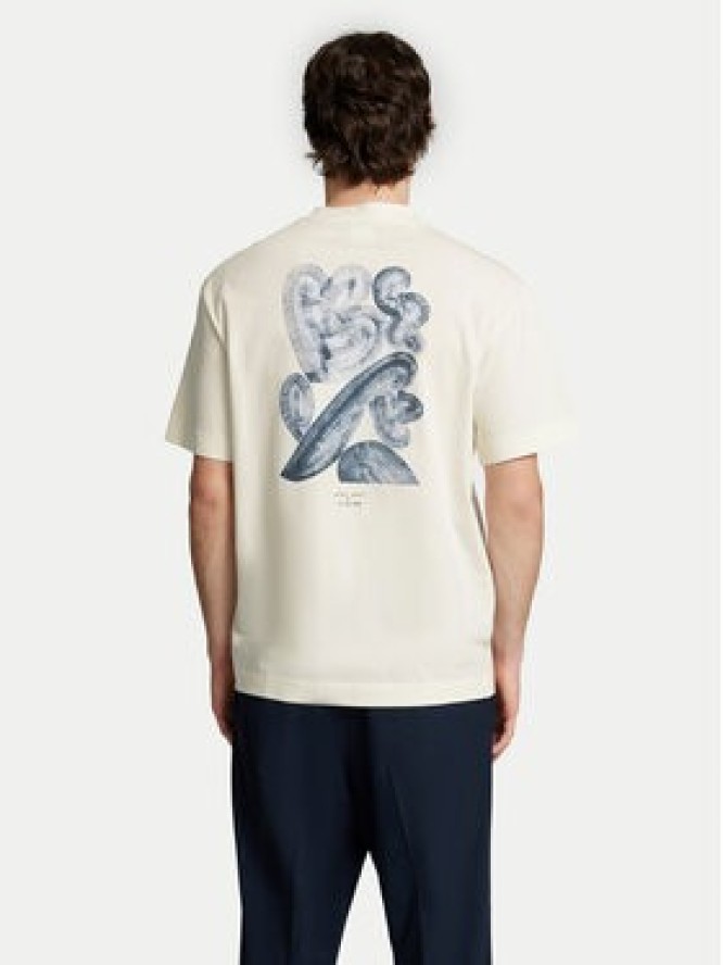 Selected Homme T-Shirt Will 16097225 Écru Relaxed Fit