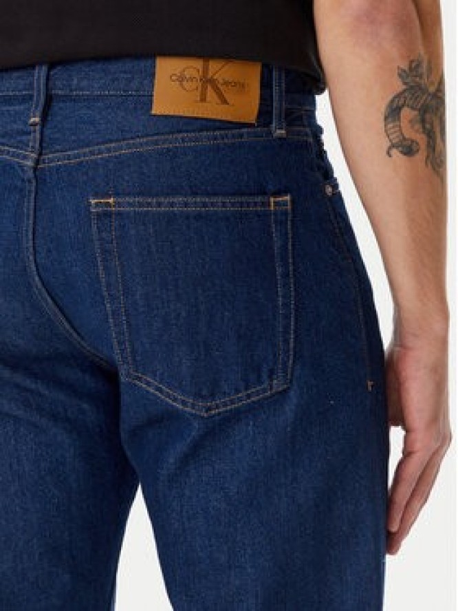 Calvin Klein Jeans Jeansy J30J327207 Granatowy Straight Fit
