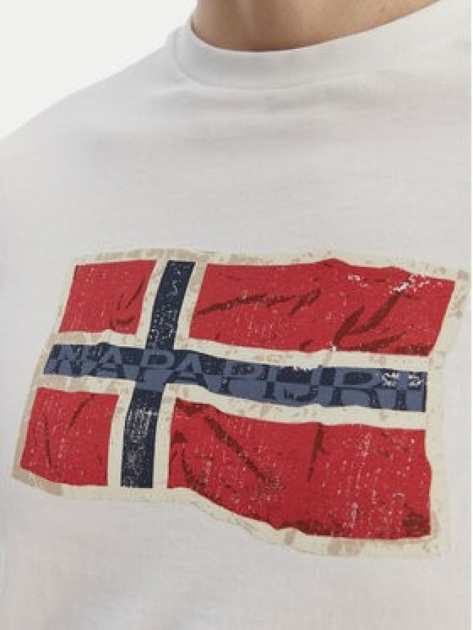 Napapijri T-Shirt S-Mahsa NP0A4FZB Biały Regular Fit